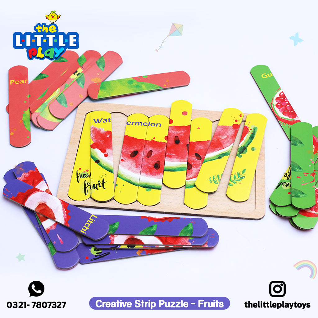 Creative Strip Puzzle - Fruits