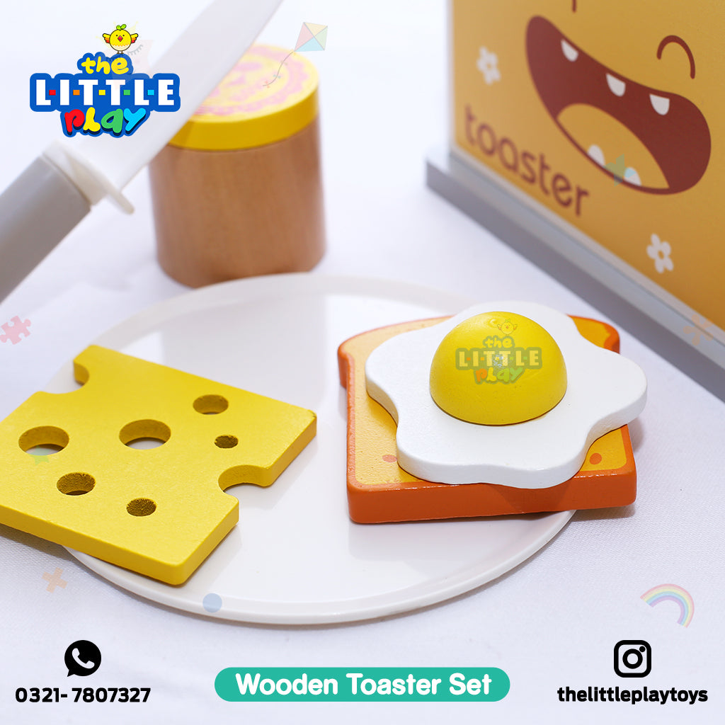 Wooden Toaster Set