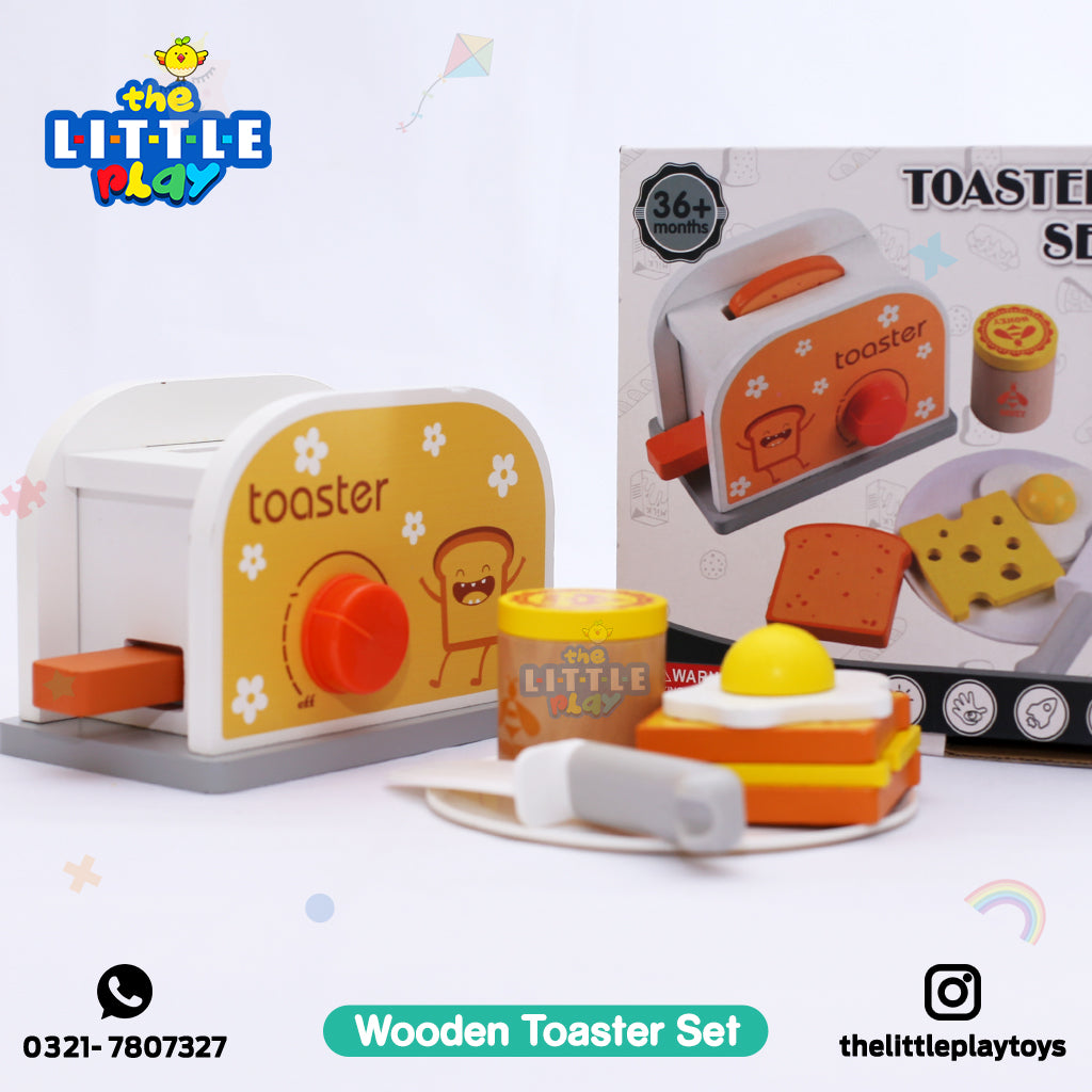 Wooden Toaster Set