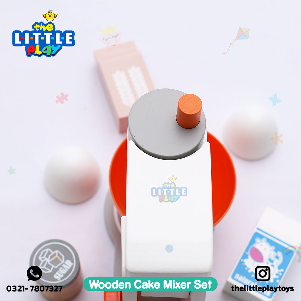 Wooden Cake Mixer Set