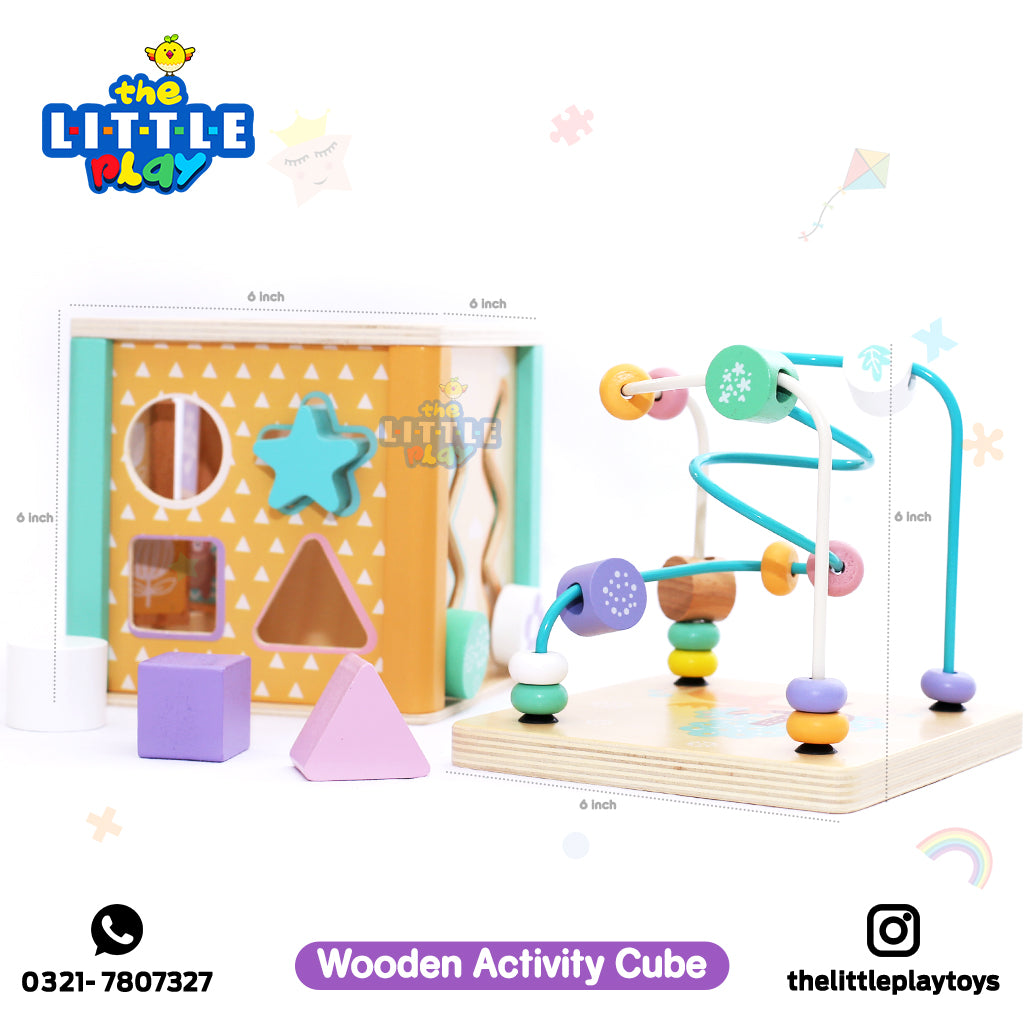 Wooden Activity Cube