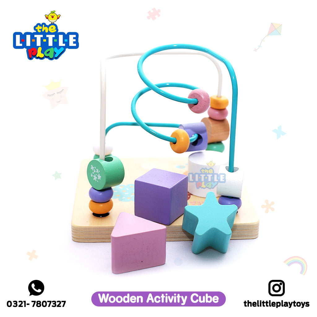 Wooden Activity Cube