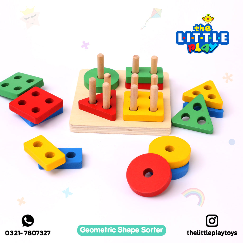 Geometric Shape Sorter (Four Columns)