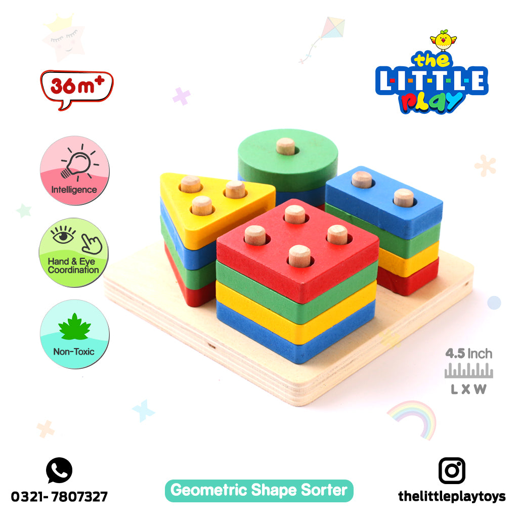 Geometric Shape Sorter (Four Columns)