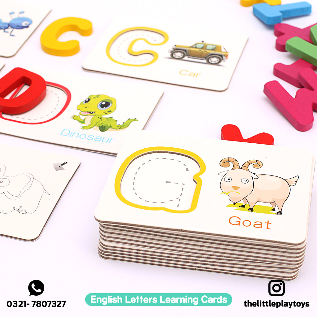 English Letters Learning Cards