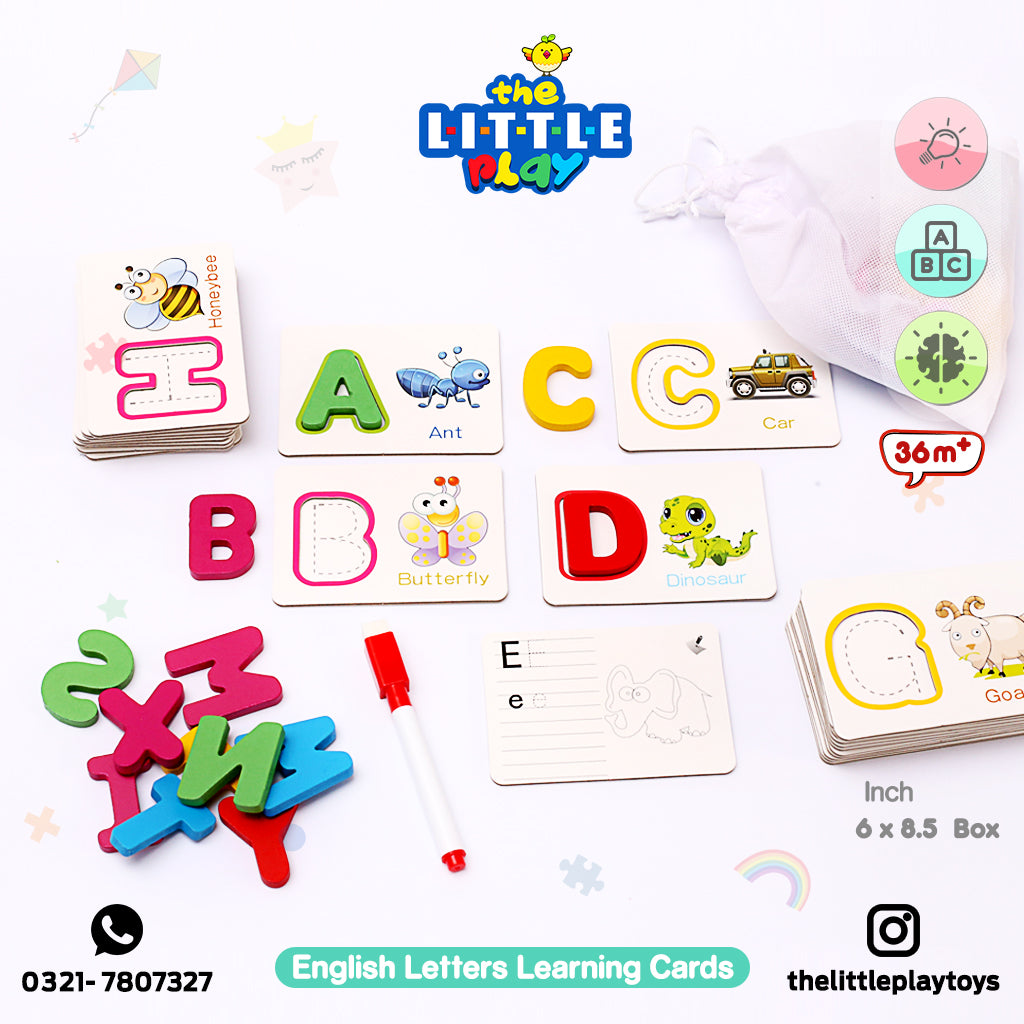 English Letters Learning Cards