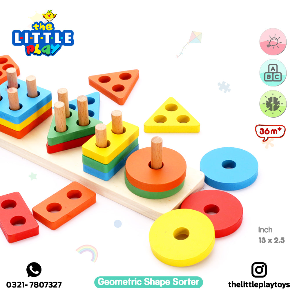 Geometric Shape Sorter (Five Columns)