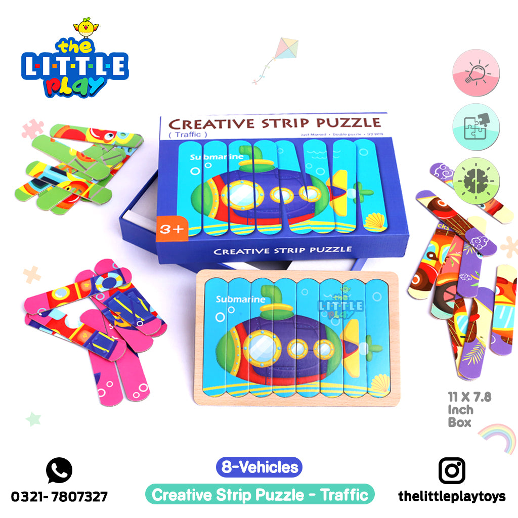 Creative Strip Puzzle - Traffic