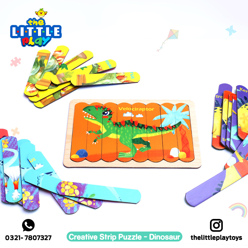 Creative Strip Puzzle - Dinosaur