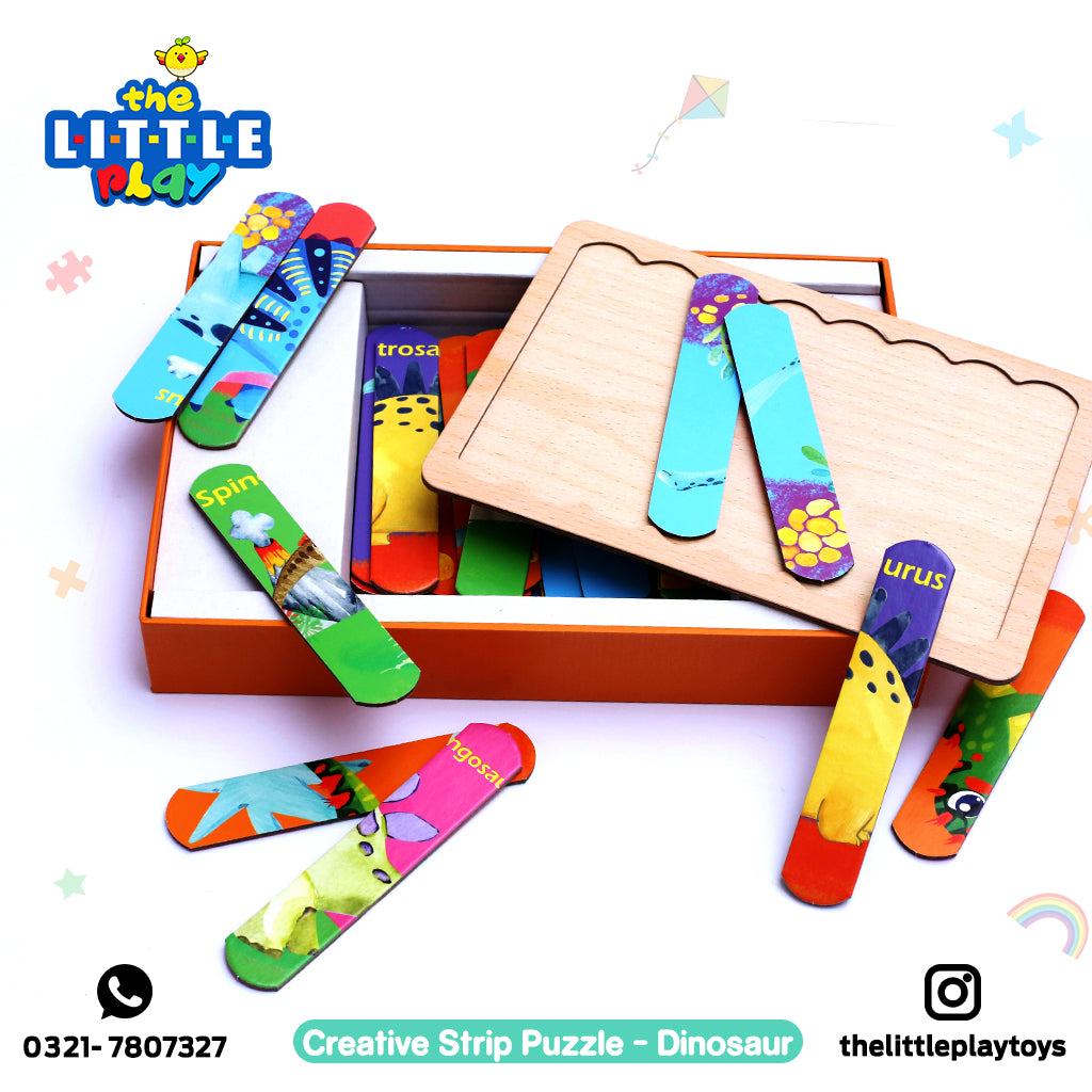 Creative Strip Puzzle - Dinosaur