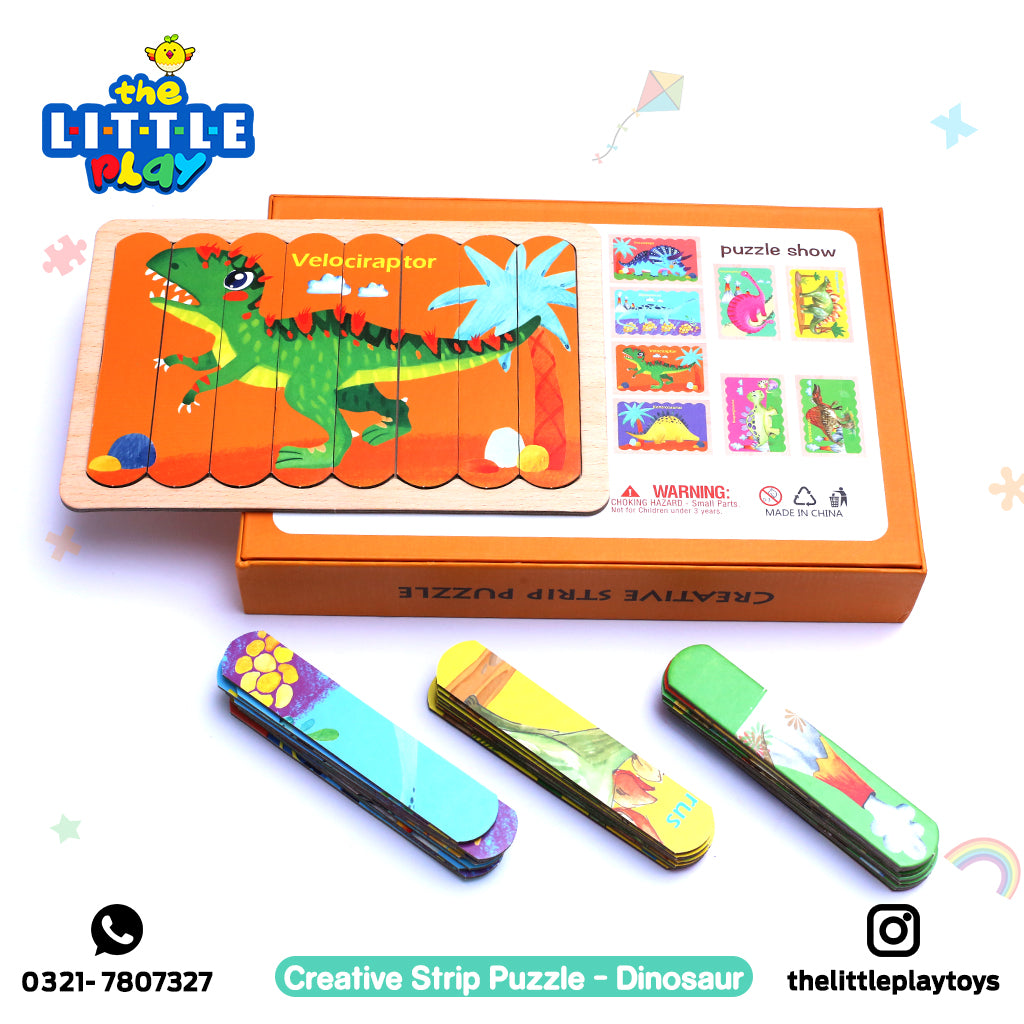 Creative Strip Puzzle - Dinosaur